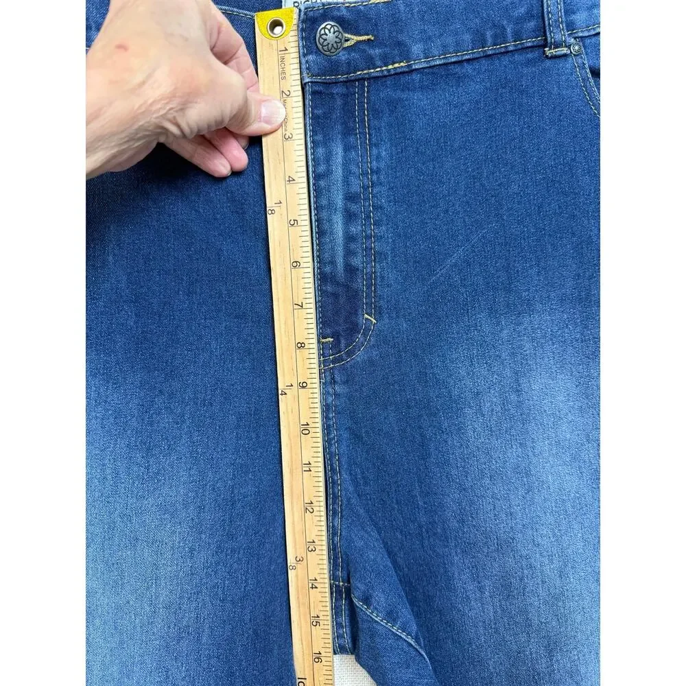 Catherines Right Fit Jeans Plus Sz 20WP Moderately‎ Curvy Cropped